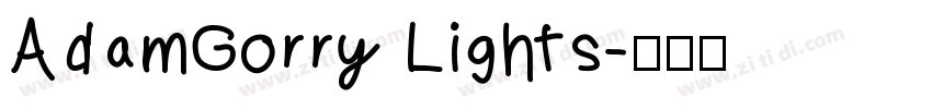 AdamGorry Lights字体转换